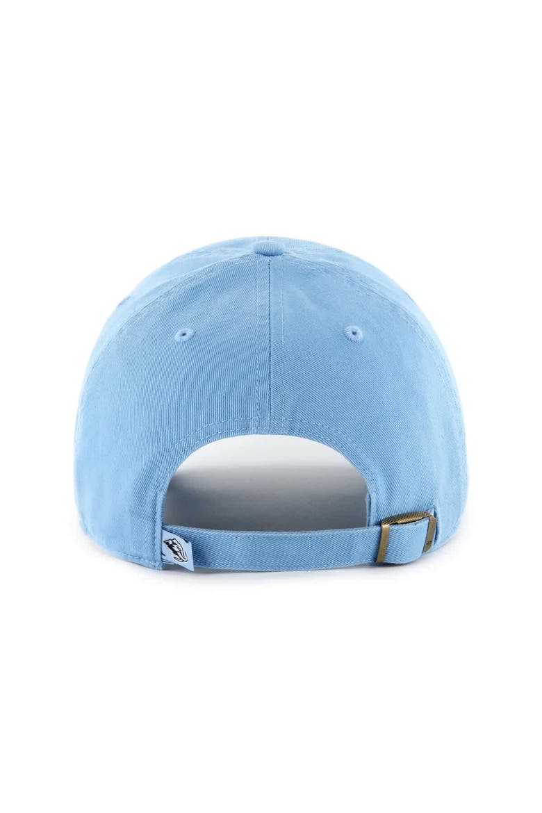 Men's '47 Light Blue Utah Mammoth Logo Clean Up Adjustable Hat, Alternate, color, Light Blue
