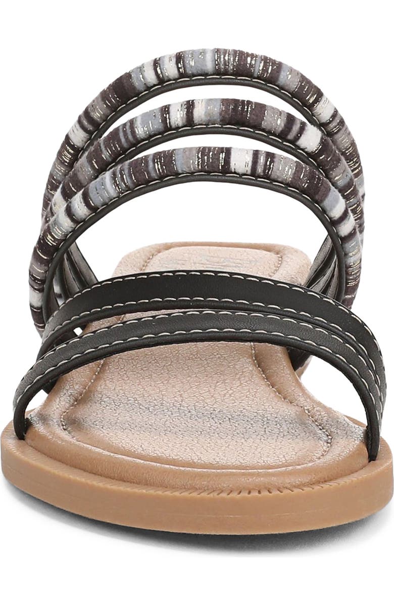 Blowfish Malibu August Slide Sandal, Alternate, color, Black Faux Leather