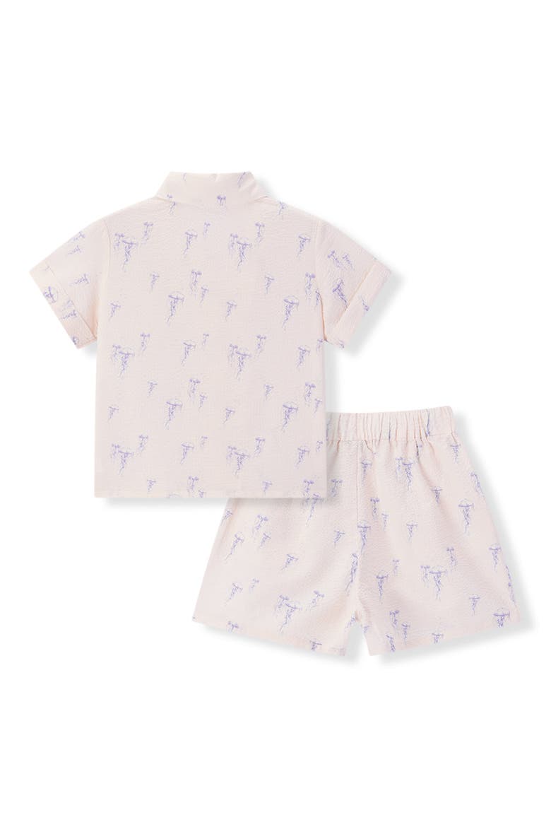 Button-up Two Piece Set, Alternate, color, Sunset Jellyfish