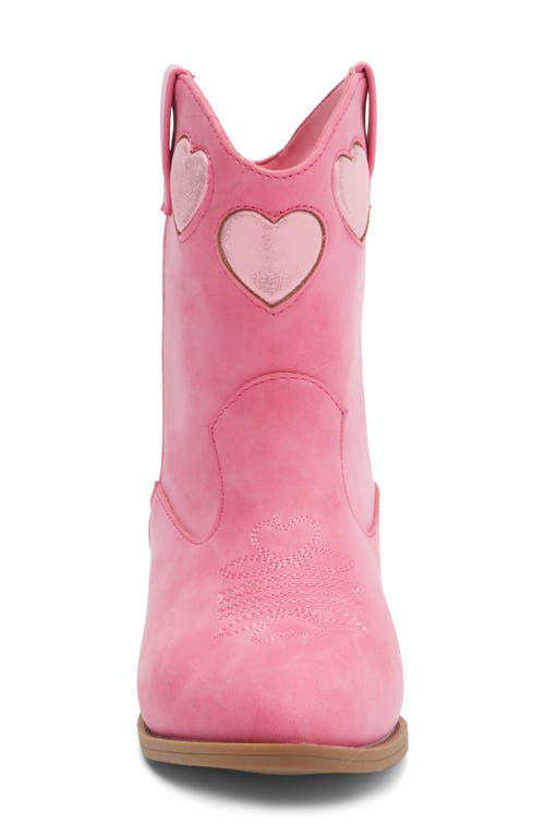 Tucker + Tate Kids' Clarra Heart Western Boot In Pink