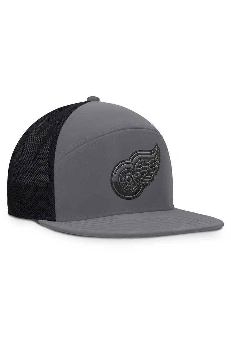 Men's Fanatics Charcoal Detroit Red Wings Fairweather Adjustable Hat, Alternate, color, Charcoal