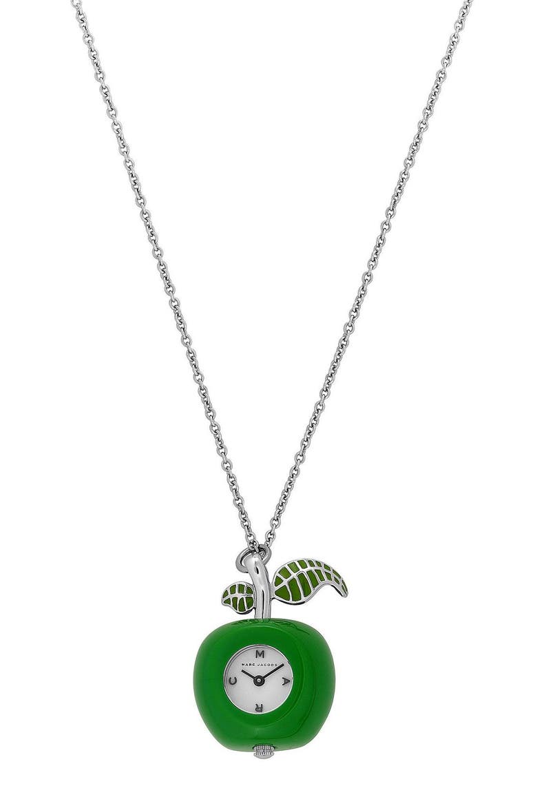 Bauble Watch on Chain, Main, color, GREEN APPLE