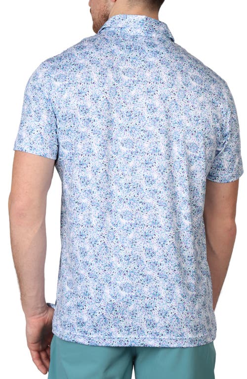 Tailorbyrd Color Splash Performance Polo In Seafoam