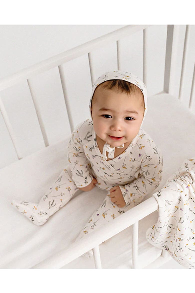 4 Piece Baby Rayon Blend Pointelle Footie Set, Alternate, color, Winter White