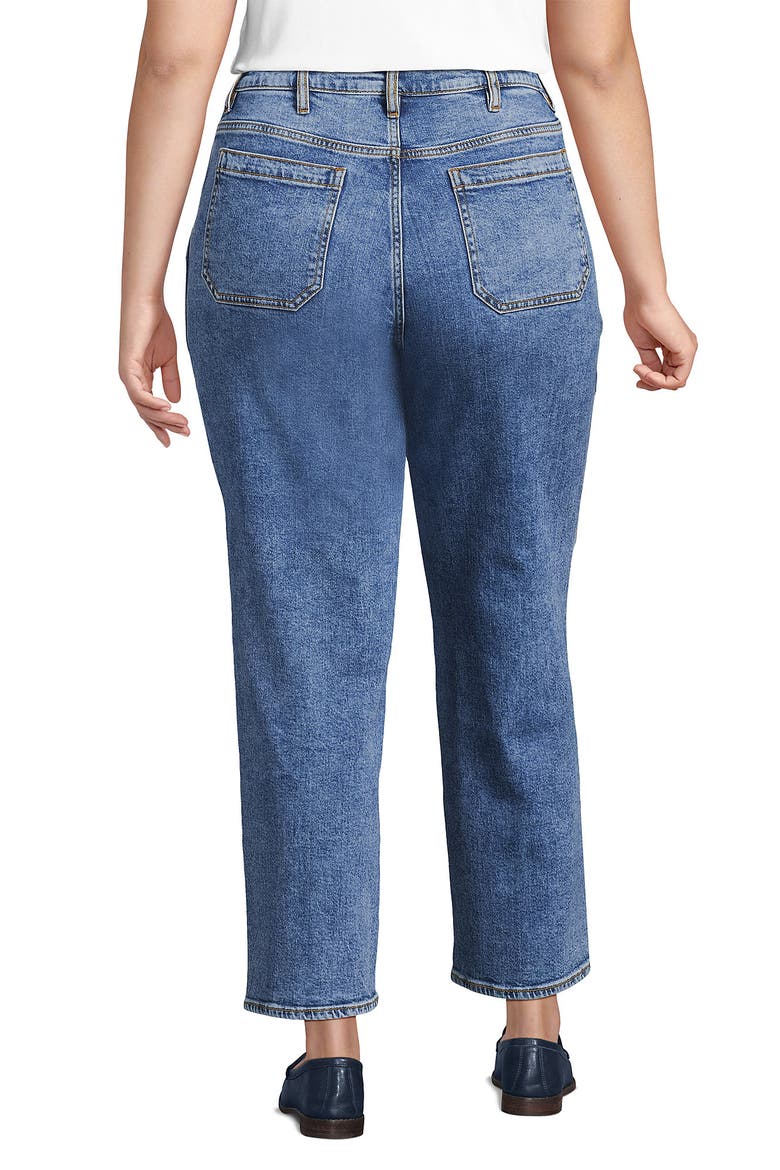 Denim High Rise Utility Cargo Ankle Jeans, Alternate, color, Beau Blue