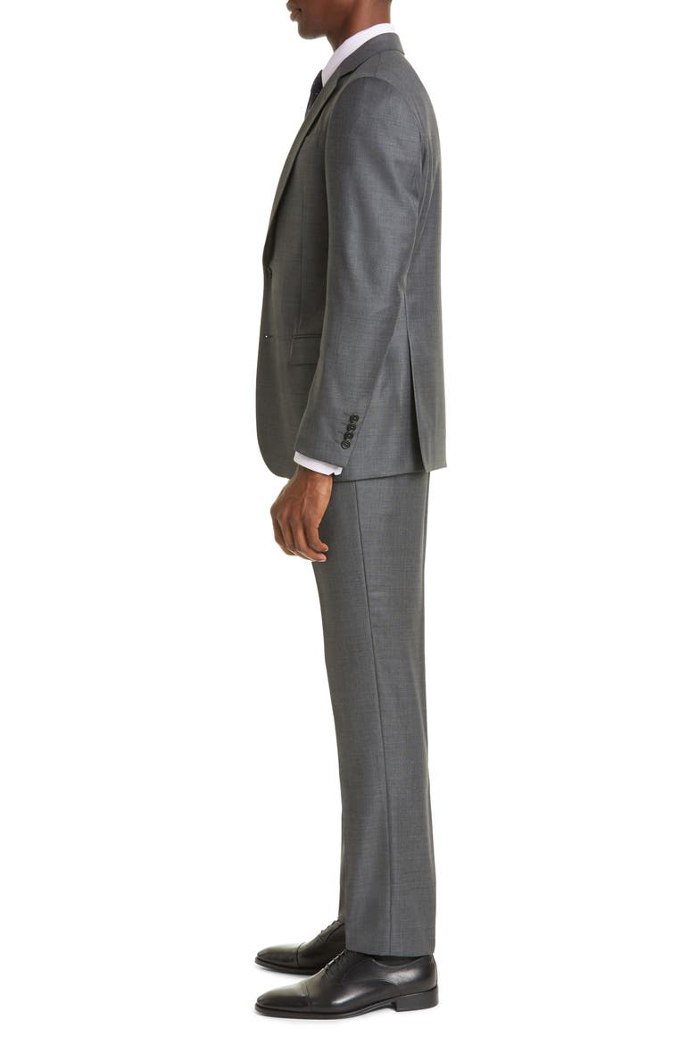 G-Line Grey Mélange Wool Suit, Alternate, color, GREY