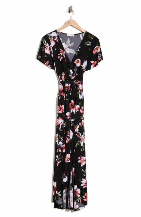 WEST K Flutter Sleeve High-Low Dress