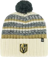 '47 Men's '47 Cream Vegas Golden Knights Tavern Cuffed Knit Hat with Pom