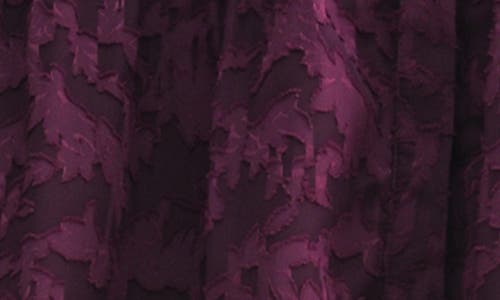 Mila Mae Puff Sleeve Burnout Shirtdress In Purple