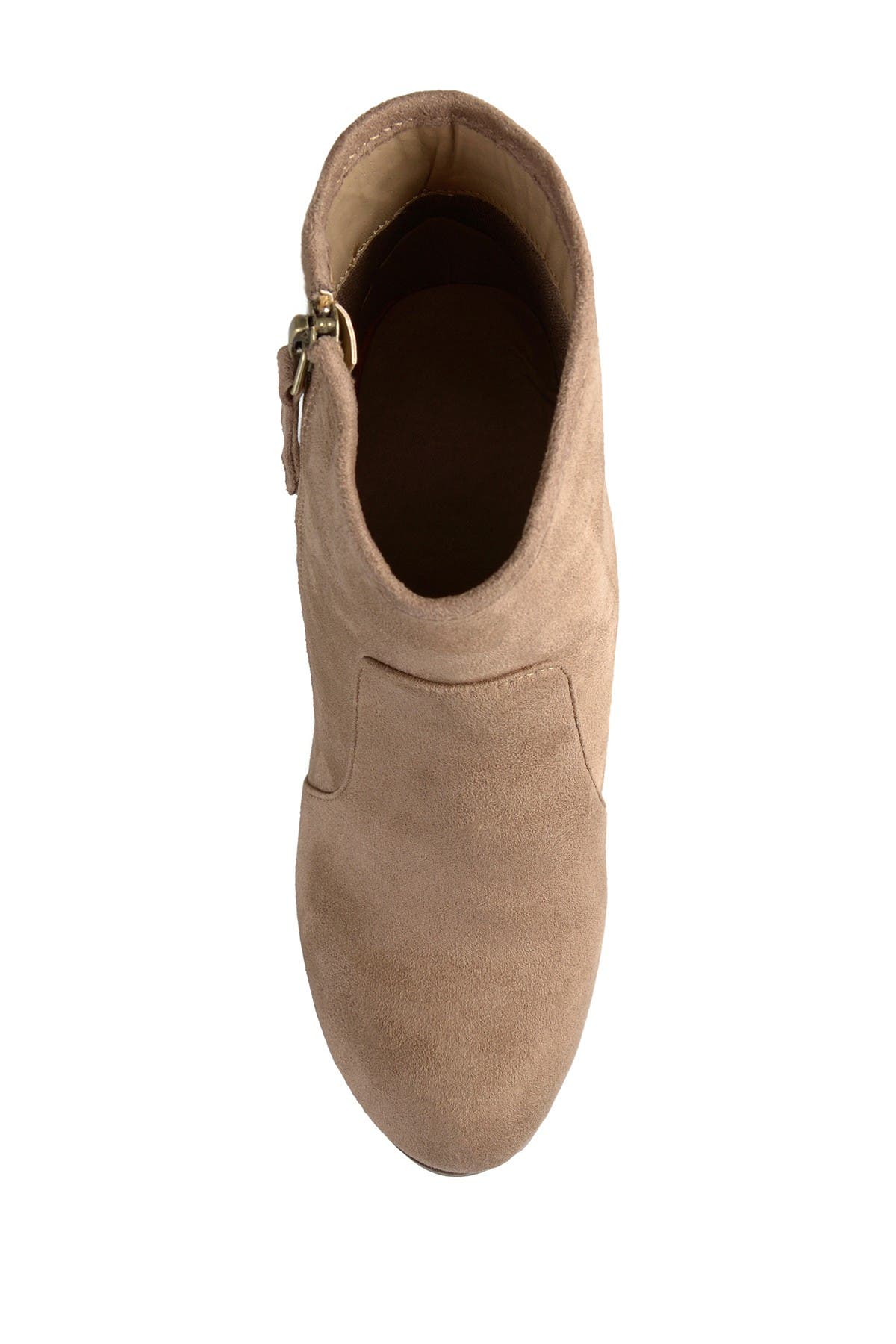 Link Round Toe Bootie, Alternate, color, TAUPE