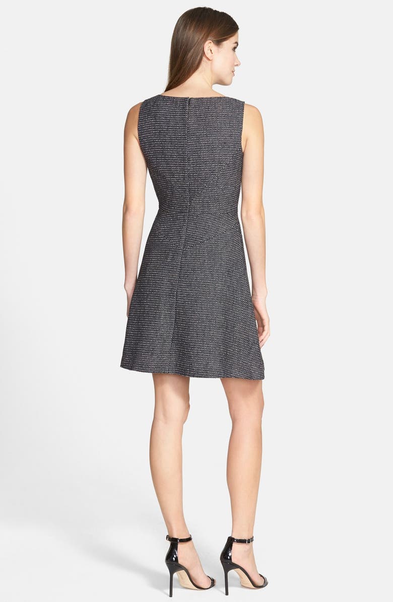 Halogen<sup>®</sup> Stripe Fit & Flare Dress, Alternate, color, 