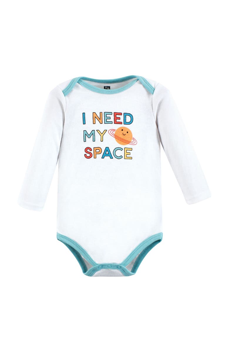 Hudson Baby Cotton Long-Sleeve Bodysuits 7-Pack, Alternate, color, Moon And Back