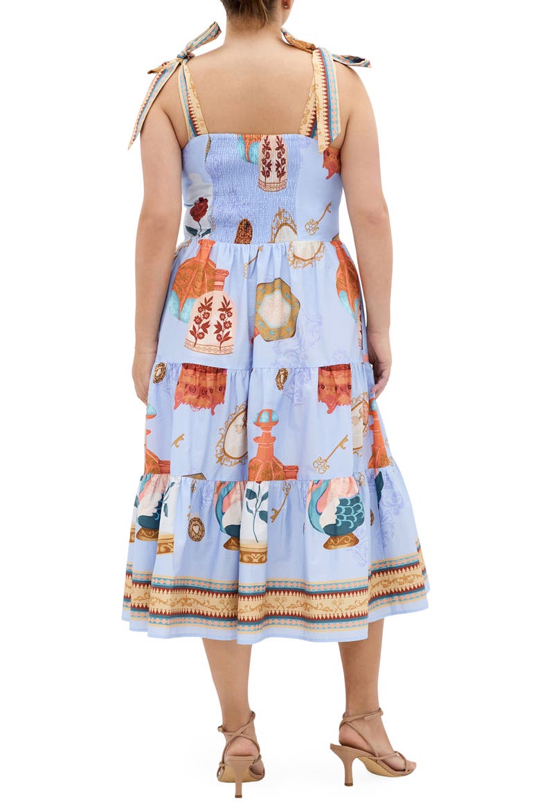 Casey Fit & Flare Sundress, Alternate, color, REFINED BEAUTY