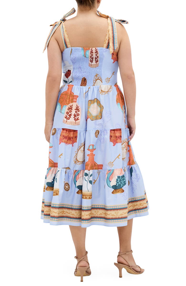 City Chic Casey Fit & Flare Sundress, Alternate, color, Refined Beauty