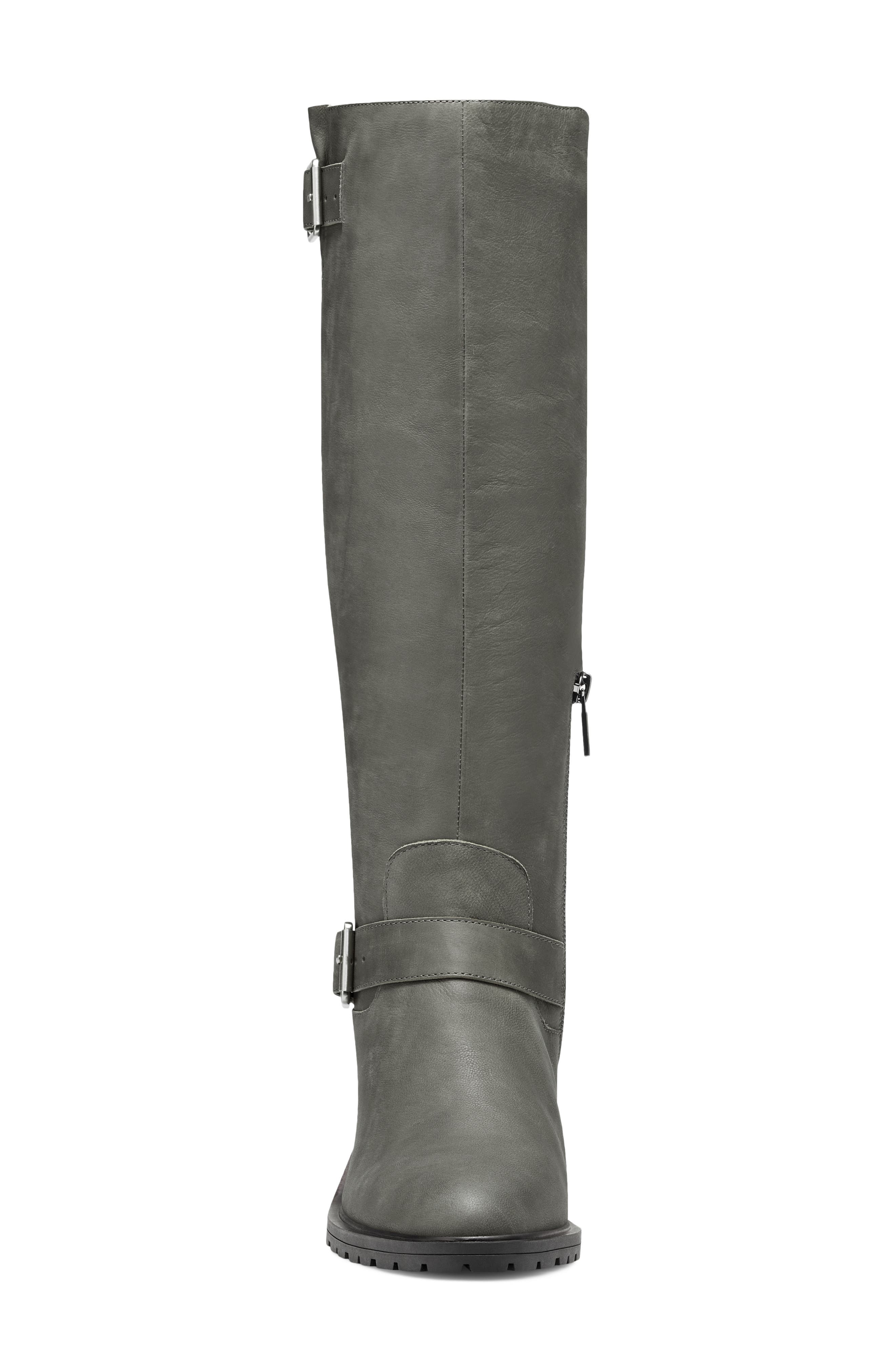 Jarney Knee High Boot, Alternate, color, FOSSIL GREY LEATHER