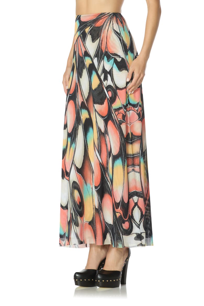 Sera Ankle Length Skirt, Alternate, color, BRANDY BUTTERFLY
