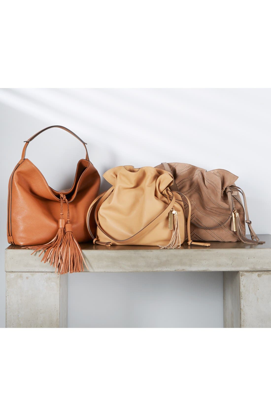 'Isobel' Tassel Leather Hobo, Alternate, color, MOON/ LIGHT GOLD HRDWR