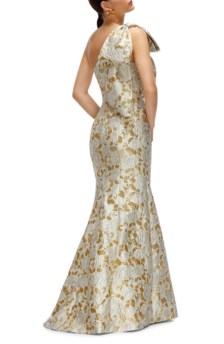 Floral Beaded Column Gown