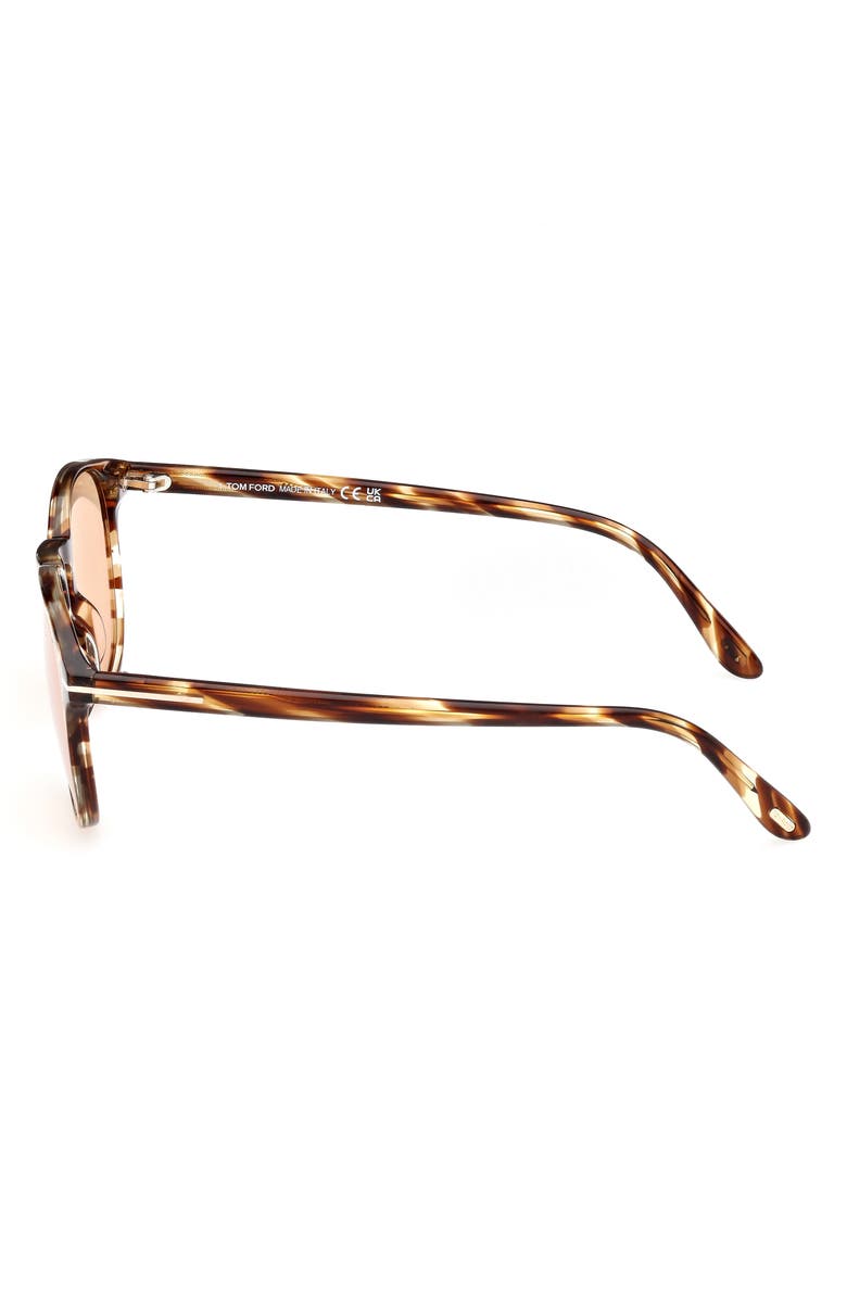 TOM FORD 53mm Round Sunglasses, Alternate, color,