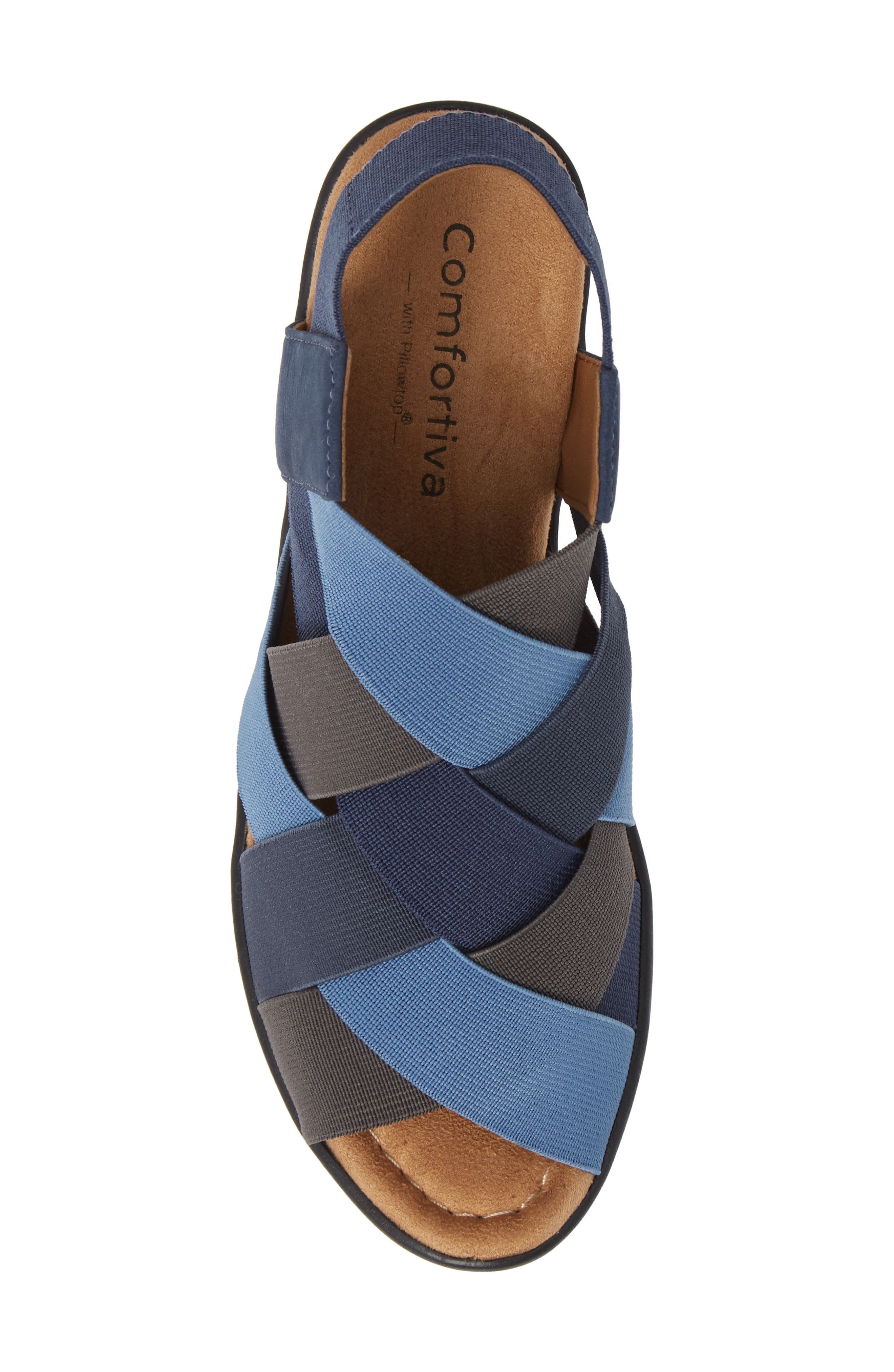 Farrow Woven Slingback Sandal, Alternate, color, DENIM NUBUCK LEATHER