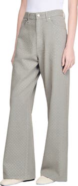 SANDRO Rhinestone-embellished jeans