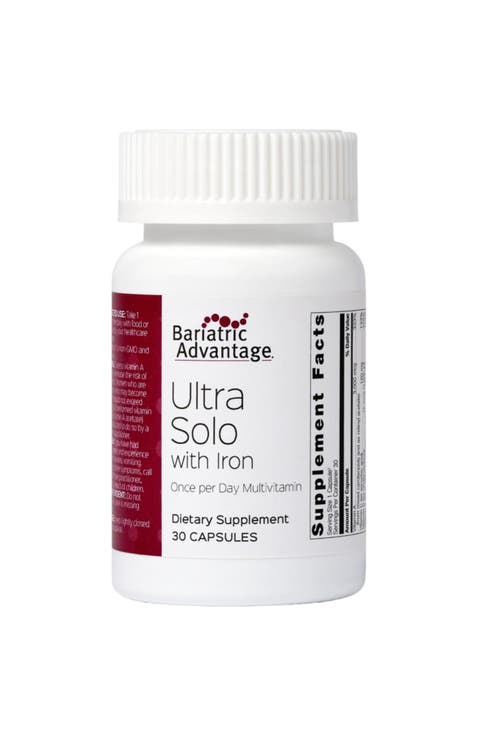 Ultra Solo Iron Once-Per-Day Daily Multivitamin Capsules 30 Capsules