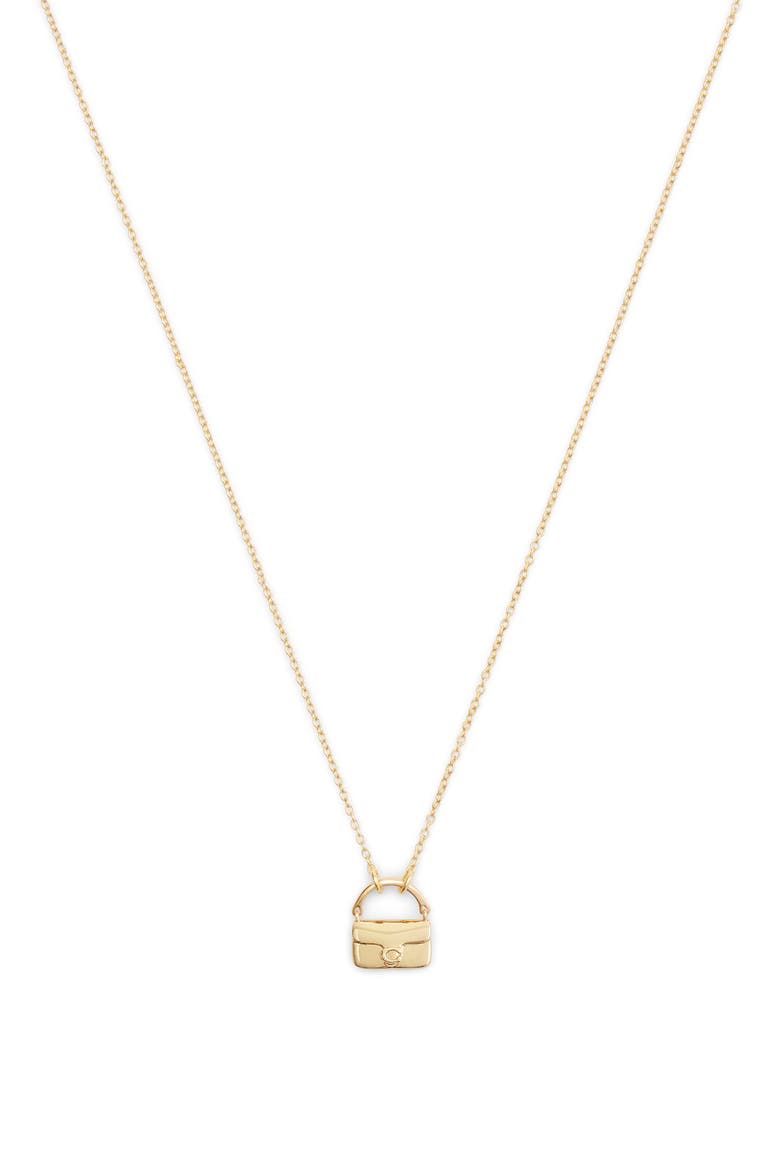 Tabby Pendant Necklace, Main, color, SHINY GOLD
