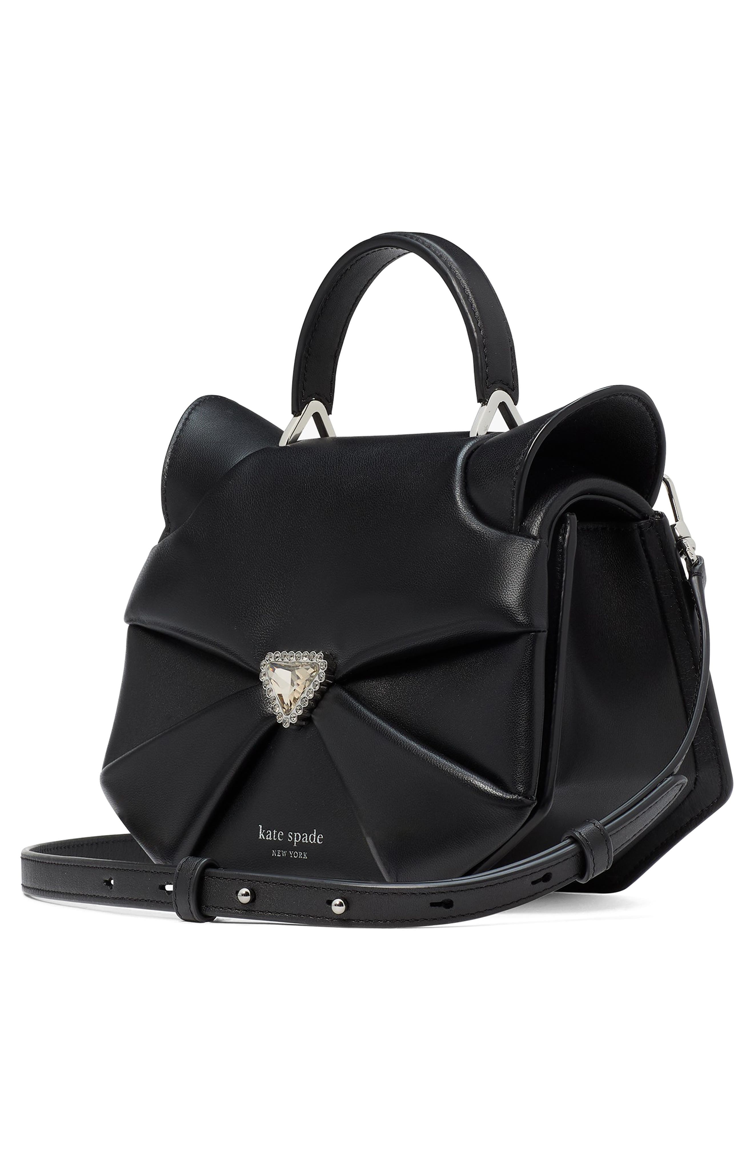 whiskers leather top handle bag, Alternate, color, BLACK MULTI.