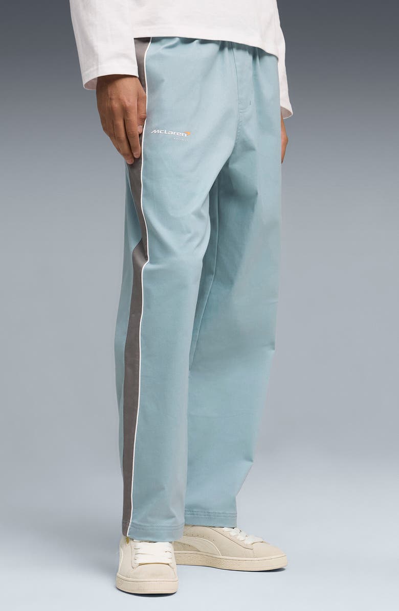 PUMA Relaxed Fit McLaren Track Pants, Alternate, color, Seafoam