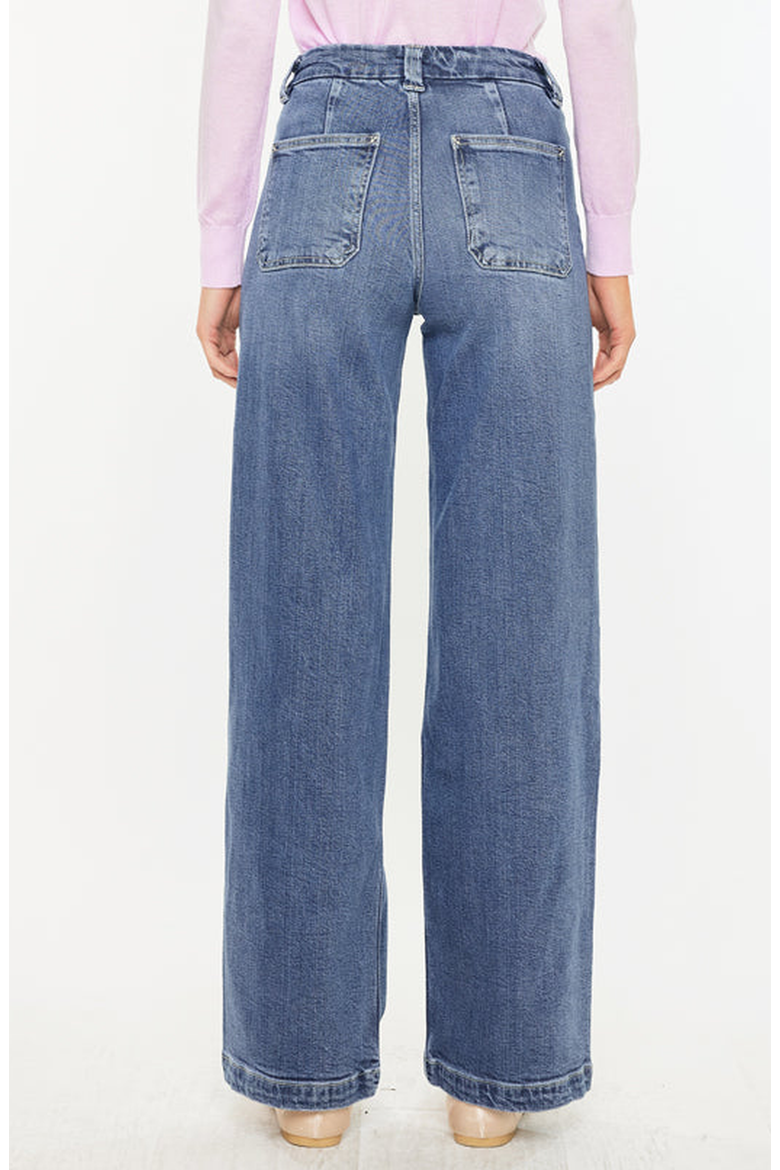 Astra High Rise Wide Leg Jeans, Alternate, color, Medium Wash