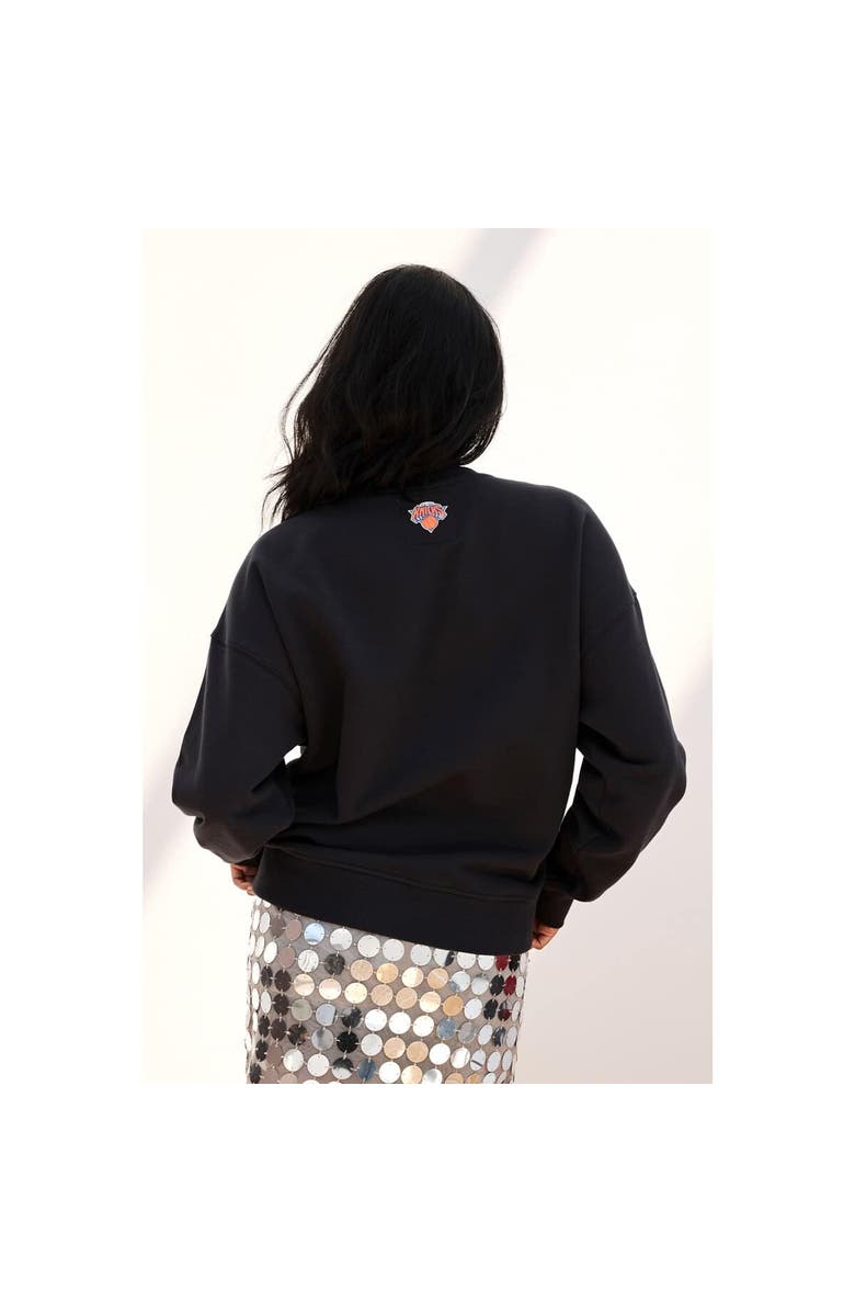 Terez Women's Terez Black New York Knicks Gemstone Logo Pullover Sweatshirt, Alternate, color, Black