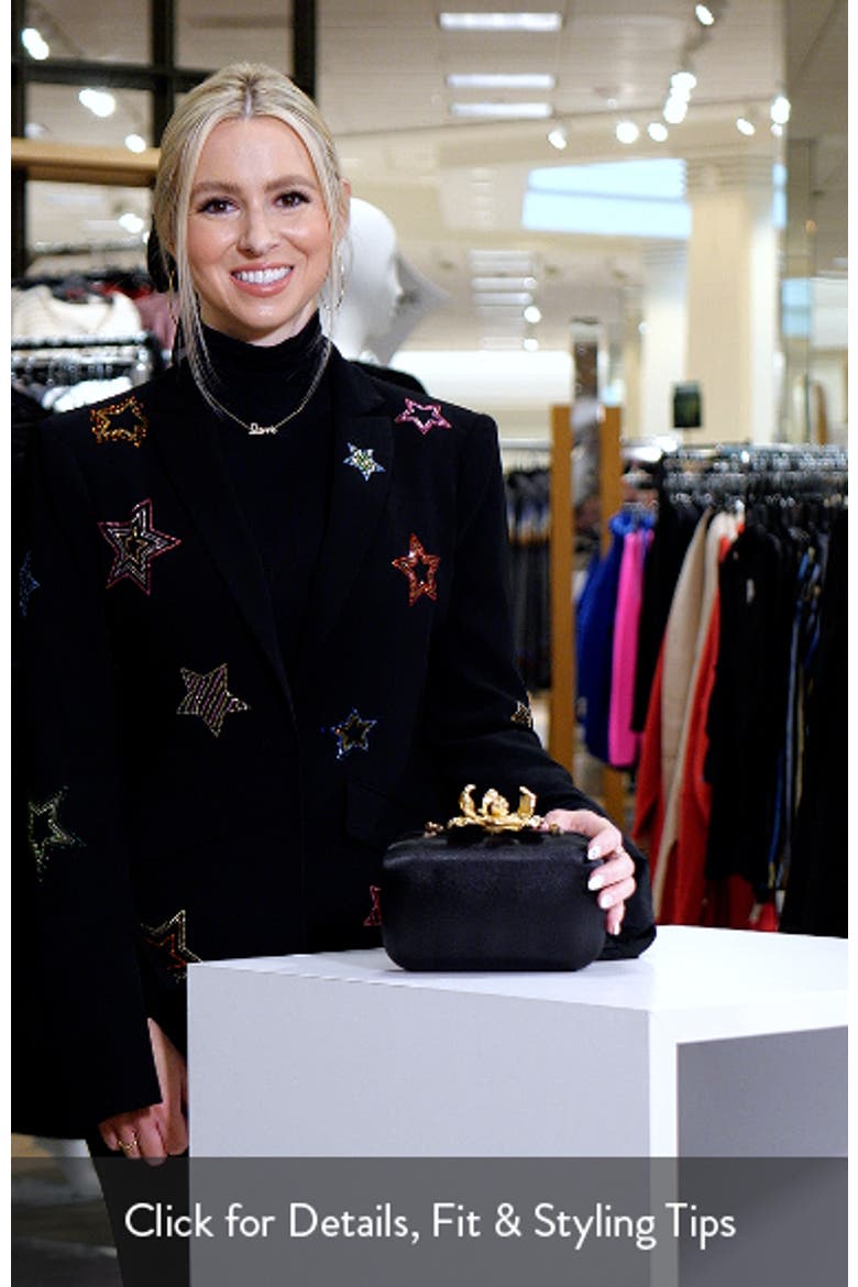 Adele Orchid Lock Frame Clutch video