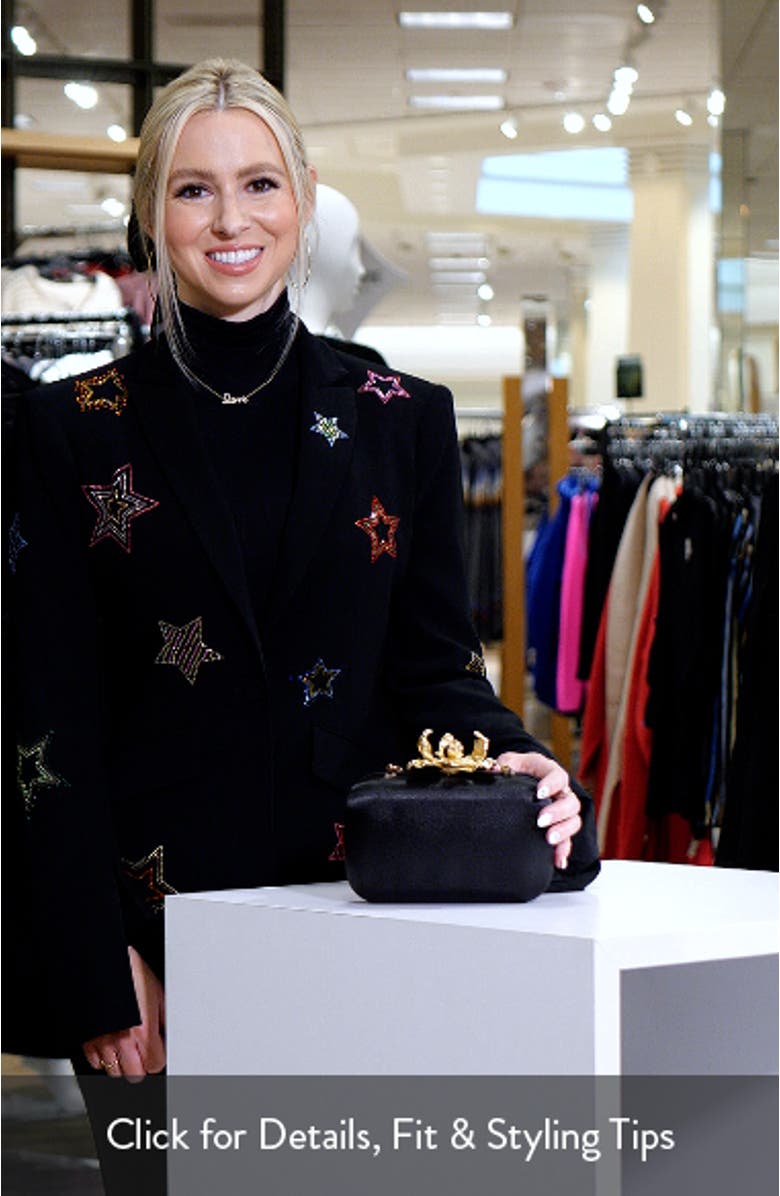 Adele Orchid Lock Frame Clutch, sales video thumbnail