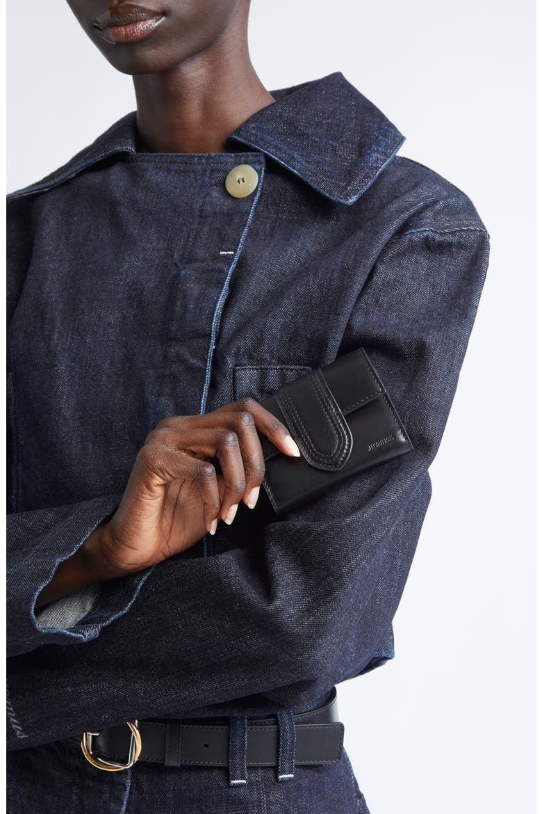 The Bambino Leather Wallet, Alternate, color, BLACK 990