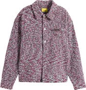 DIET STARTS MONDAY Tweed Snap-Up Jacket