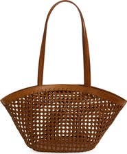 Madewell Caning Woven Leather Tote
