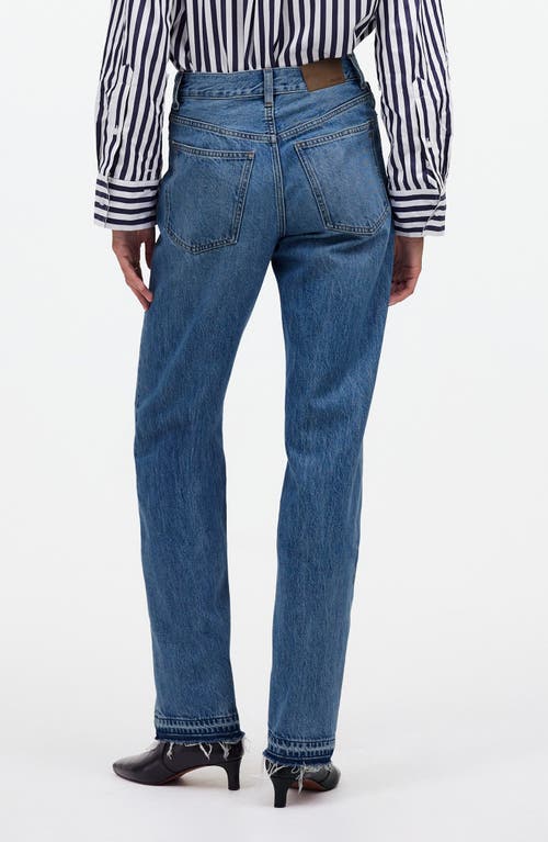 Madewell The Rail Straight Leg Jeans In Reston Wash