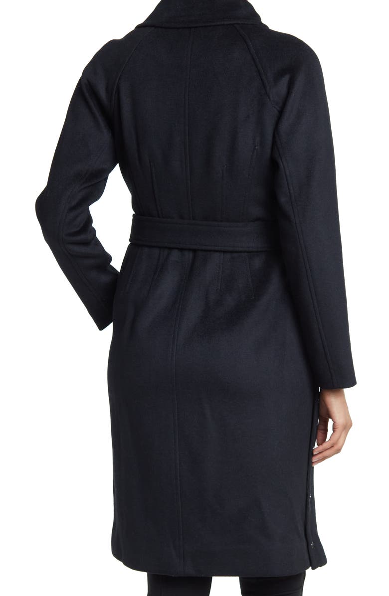 Marc New York Asymmetrical Zip Melton Wool Coat, Alternate, color,