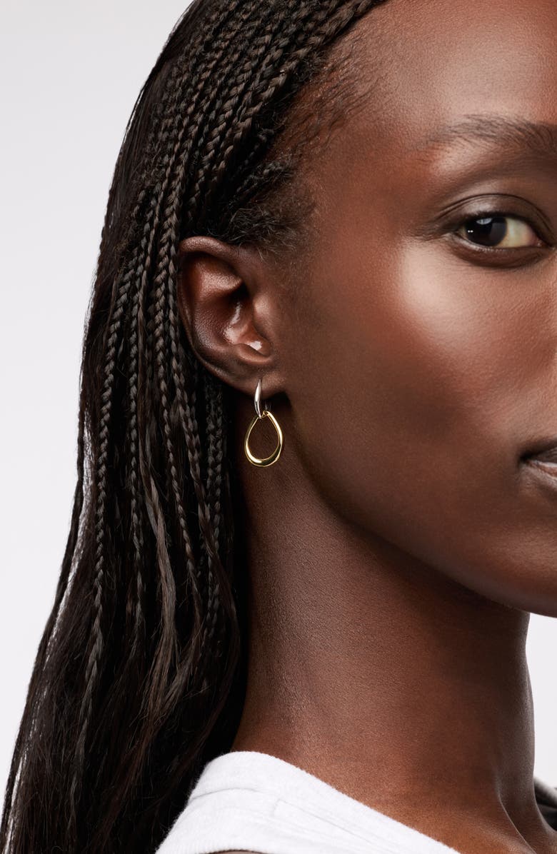 Ana Luisa Gold Drop Earrings - Sage Two Tone, Alternate, color, Two Tone