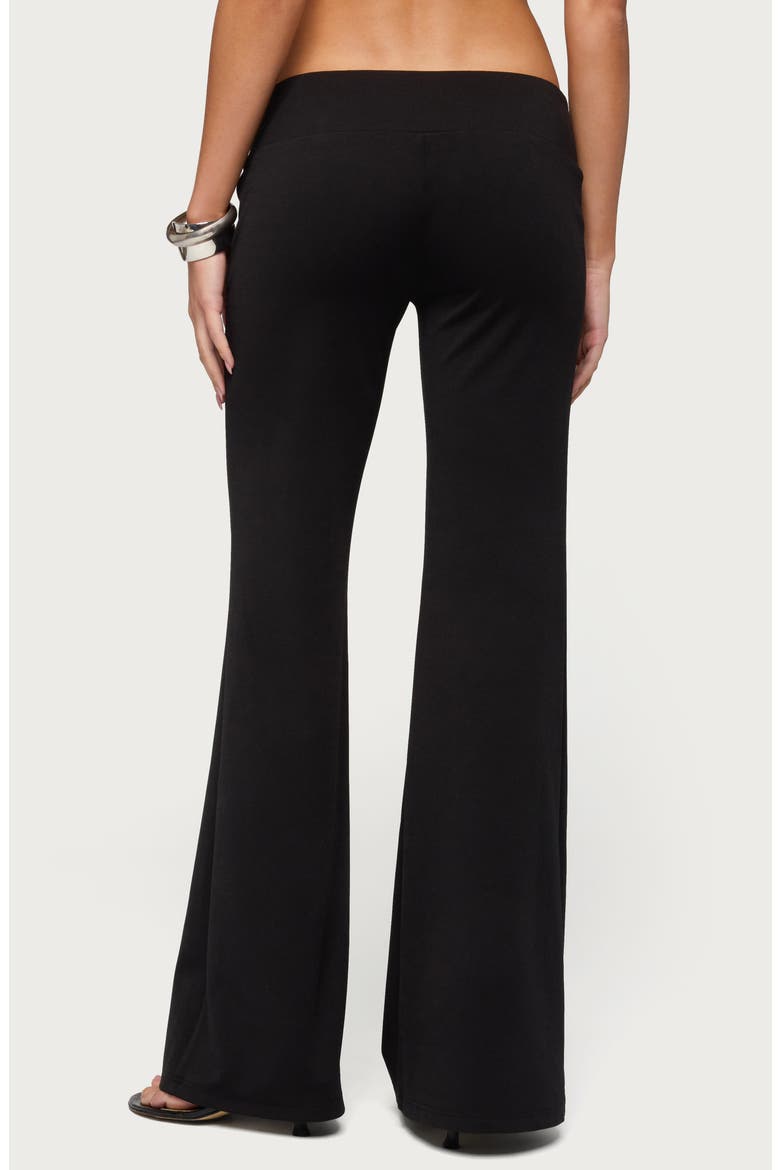 Katalia Sequin Waist Flare Pants, Alternate, color, BLACK