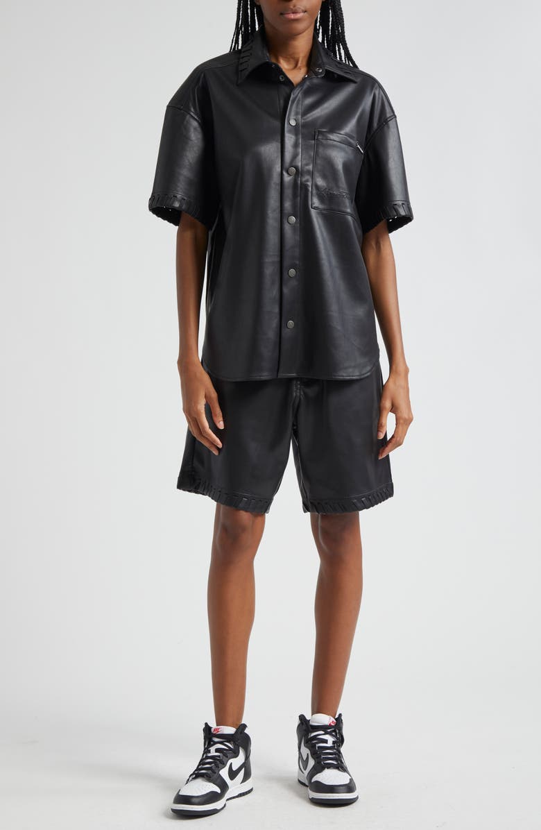 HONOR THE GIFT Faux Leather Shorts, Alternate, color, 