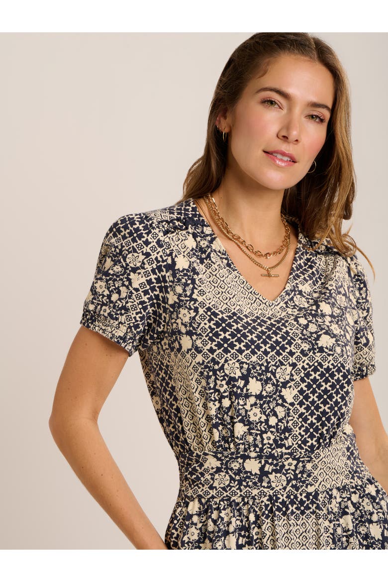 Katerina Printed Maxi Dress, Alternate, color, Navy