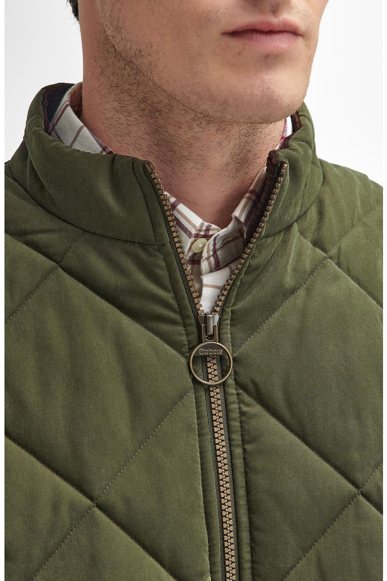 Country Liddesdale Quilted Vest, Alternate, color, OLIVE GREEN