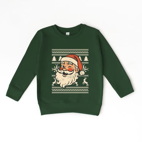 Ugly Sweater Santa Face Sweatshirt (little Kid & Big Kid)