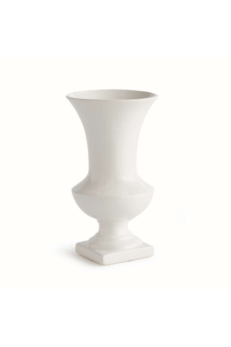 Antoinette Footed Vase, Main, color, White