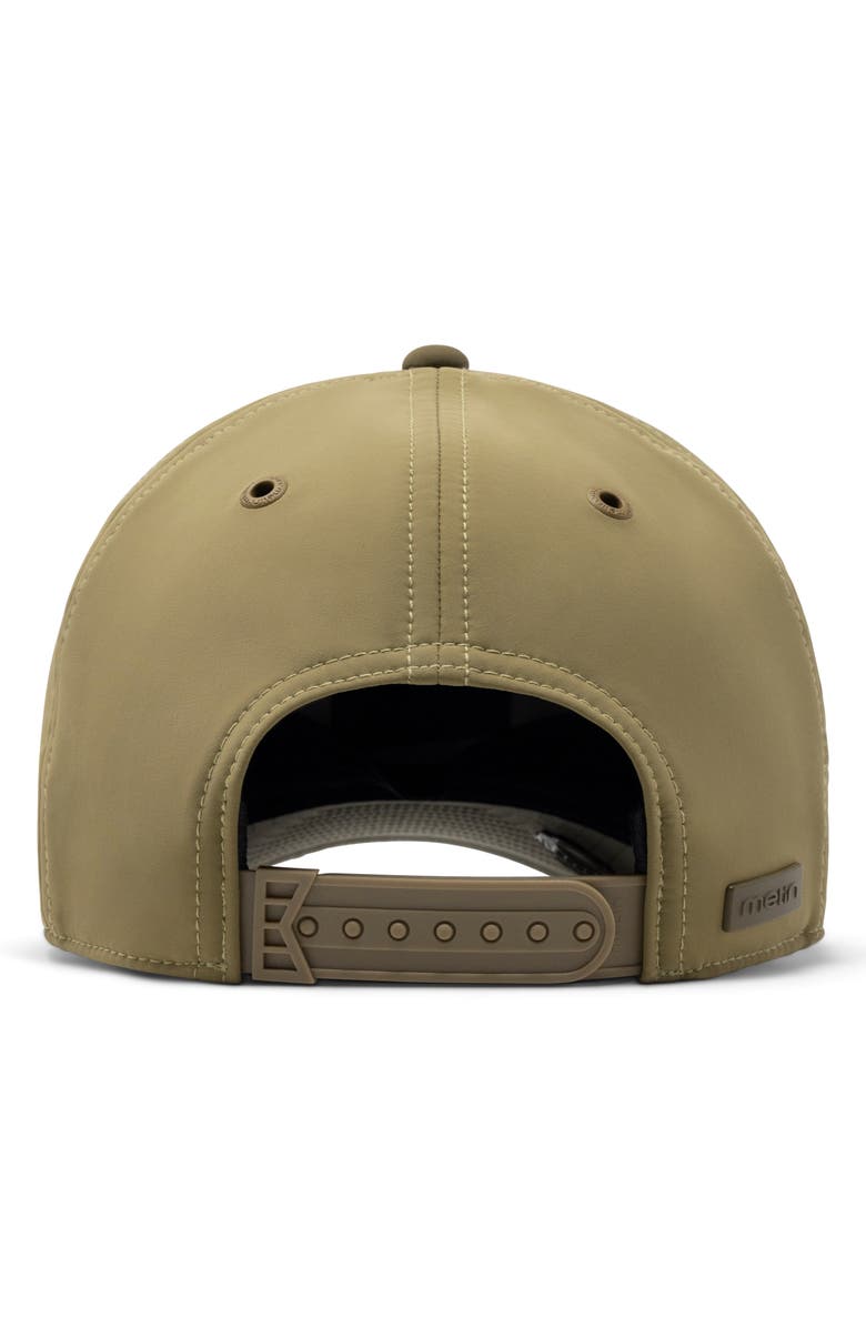 Melin Thermal Agame Infinite Performance Snapback Hat, Alternate, color, Dark Olive / Fig