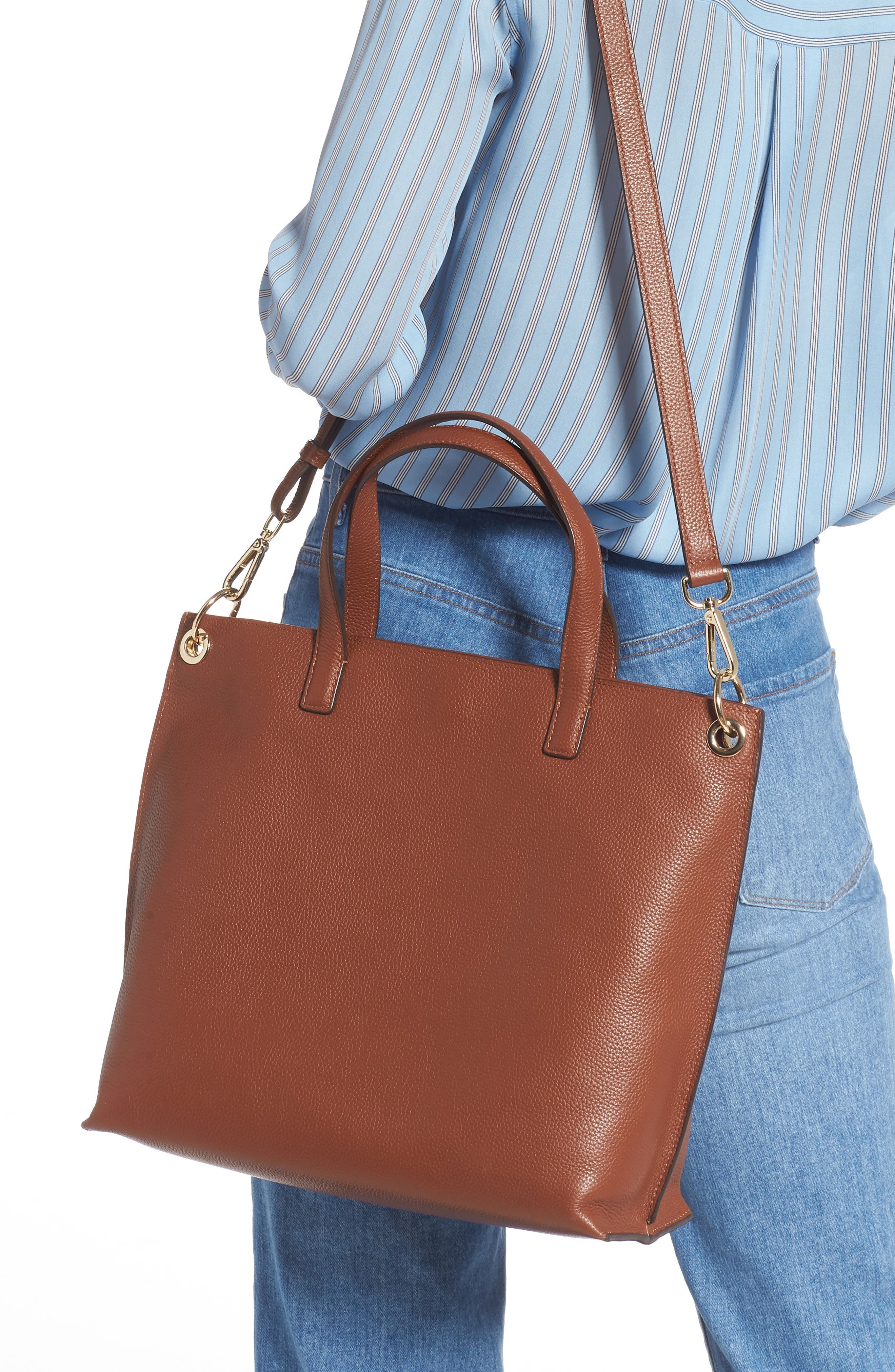 Nicole Leather Tote, Alternate, color, BROWN AZTEC