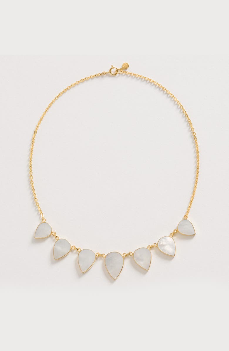 Freya Rose Warrioress Small Mother of Pearl Necklace, Alternate, color, Small Pearl