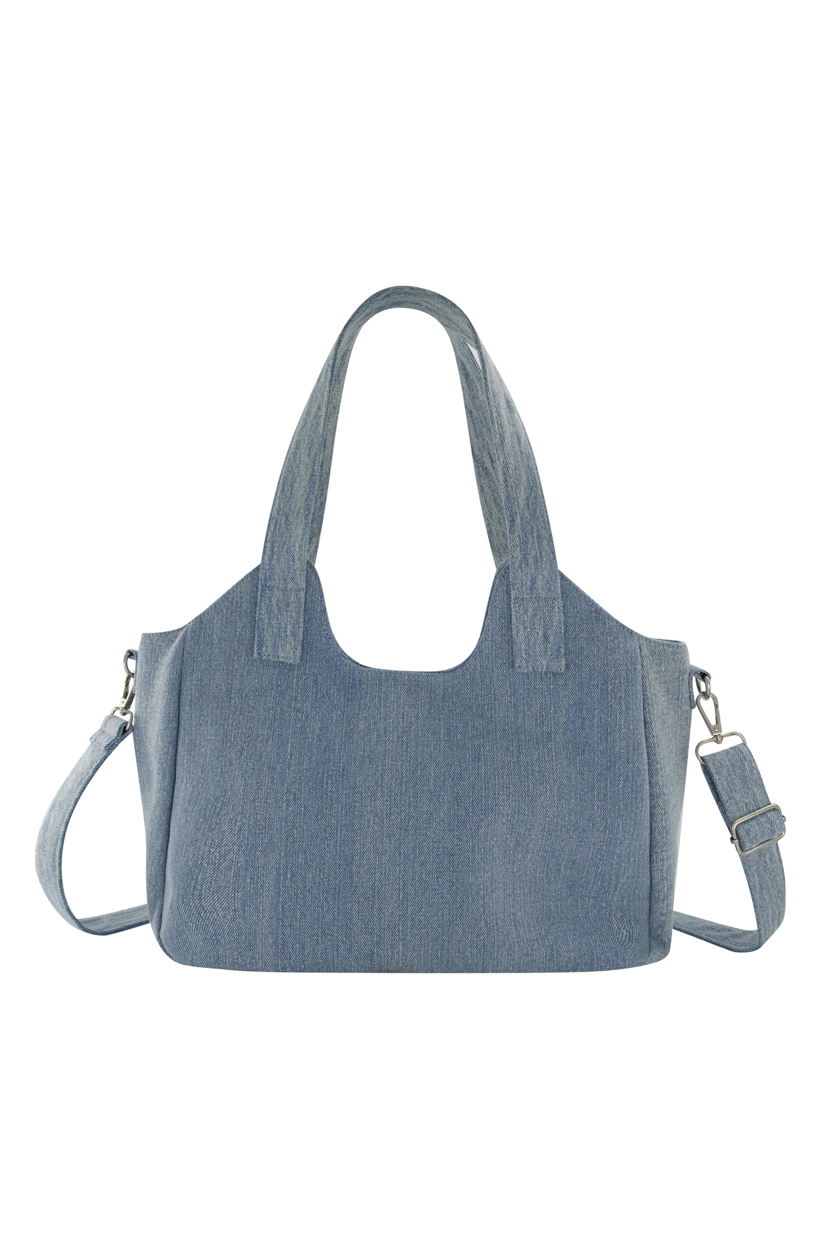 True Religion Brand Jeans Horseshoe Stitch Tote, Alternate, color, Denim