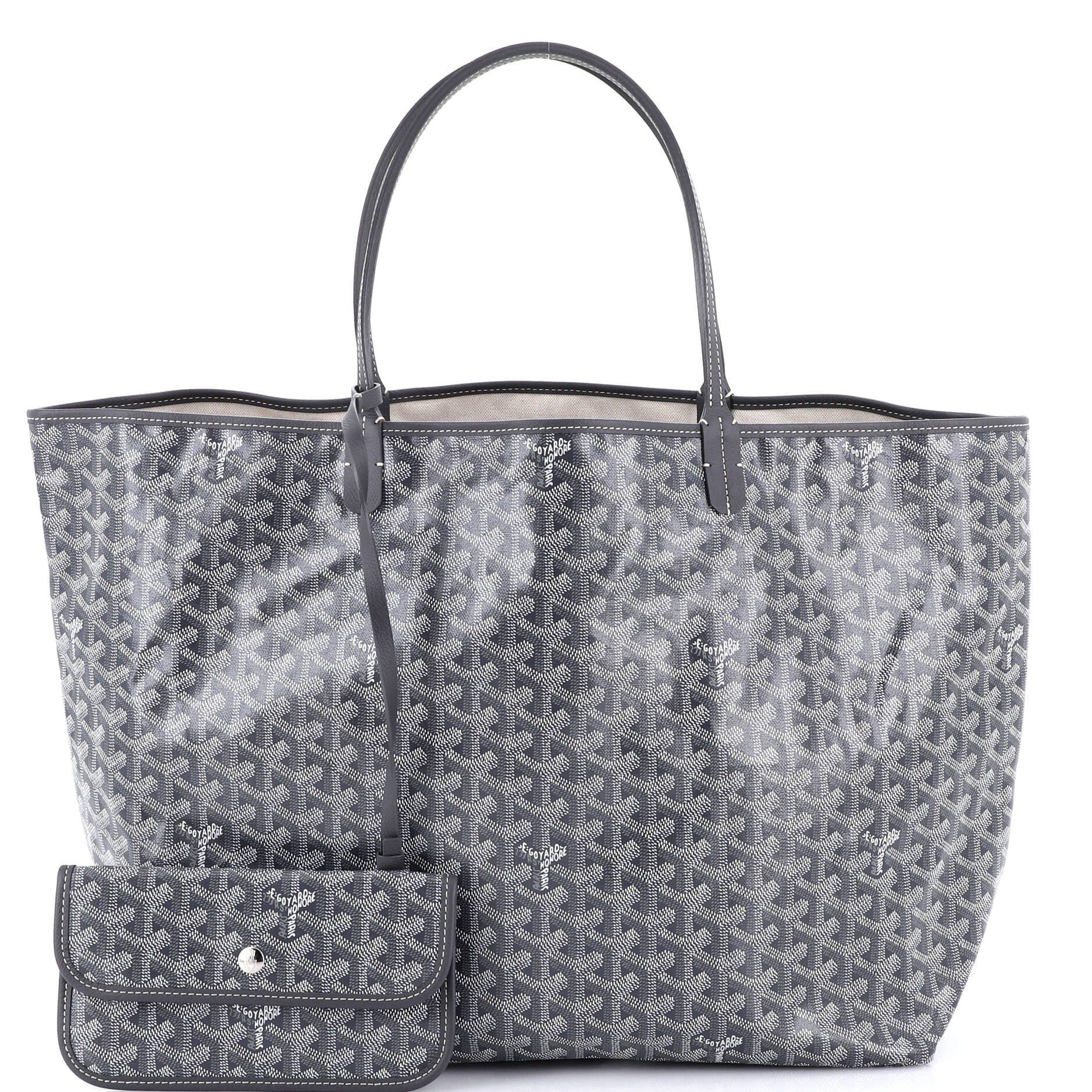 Pre-Owned Goyard Saint Louis Tote Coated Canvas GM, Alternate, color, Gray